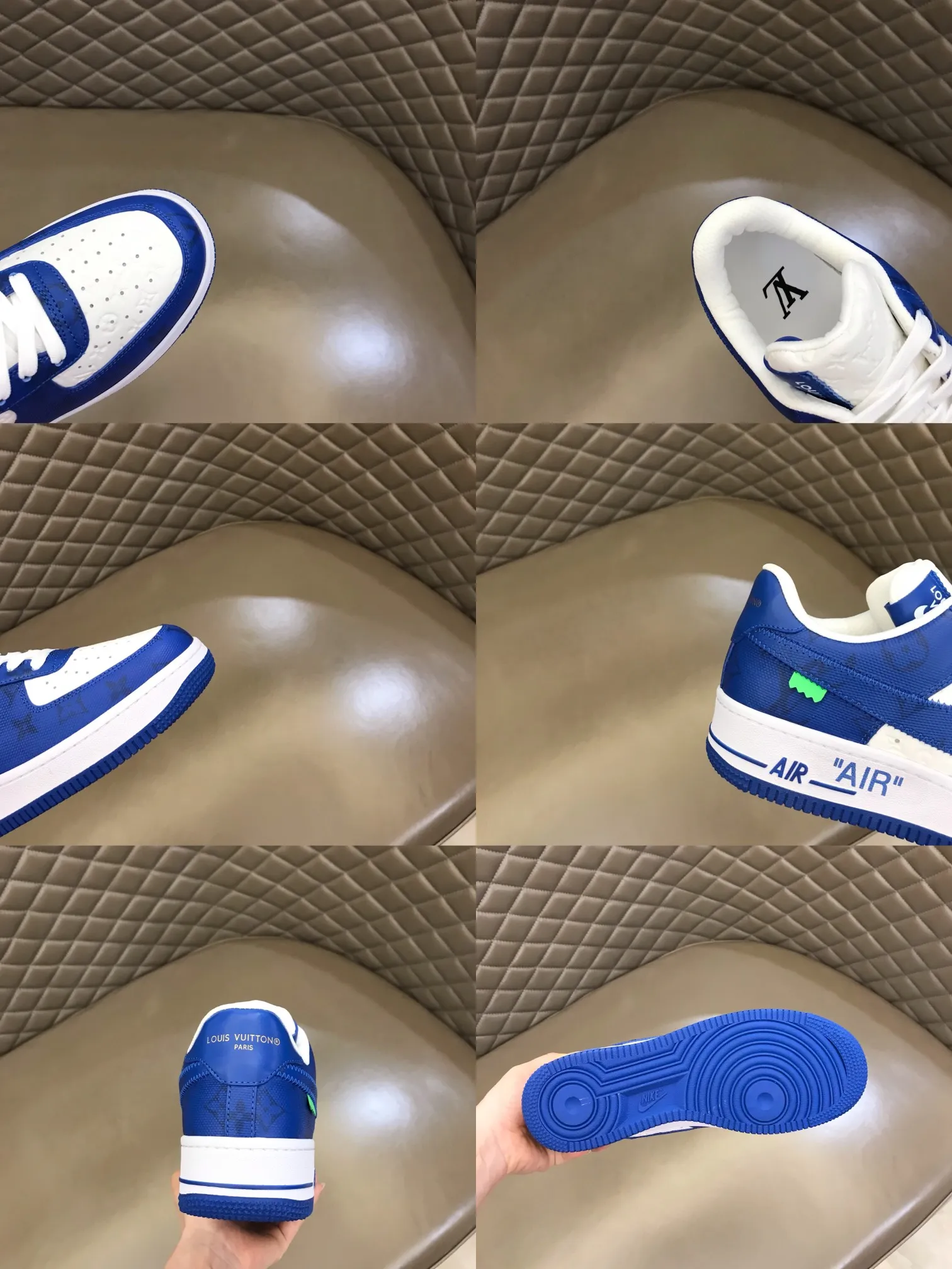 Men's shoes 💰p420 "*OUIS *UITTO*" x OFF-WHITE x Nike tripartite collaboration! Trendy and cool men's casual sports shoes with unrivaled color matching. The design idea basically continues the style of THE TEN. The Swoosh line and tongue label have a very familiar visual effect and are both fashionable and trendy! A must-have for fashionistas! The effect on your feet is absolutely stunning! Size: 38-45